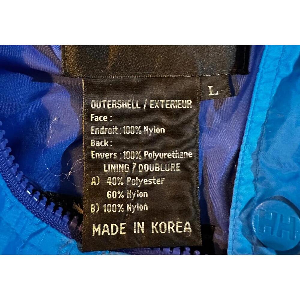 Vintage Helly Hansen Helly-Tech Blue Shell Jacket… - image 5
